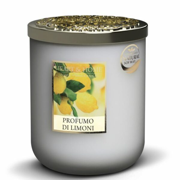 PROFUMO DI LIMONI • CANDELA IN GIARA 110g | HEART & HOME