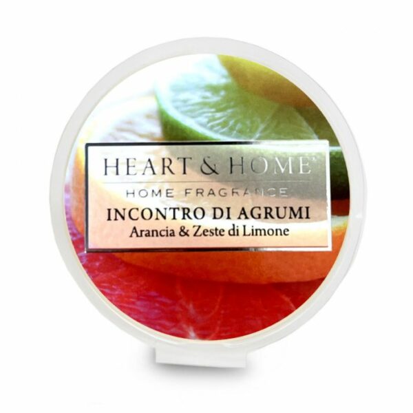 INCONTRO DI AGRUMI • CIALDA IN CERA DI SOIA 26g | HEART & HOME