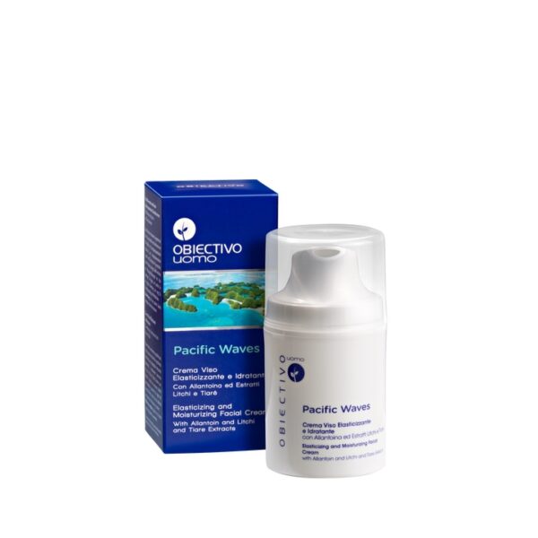 OBIECTIVO UOMO PACIFIC WAVES • CREMA VISO ELASTICIZZANTE E IDRATANTE | OFICINE CLEMÀN