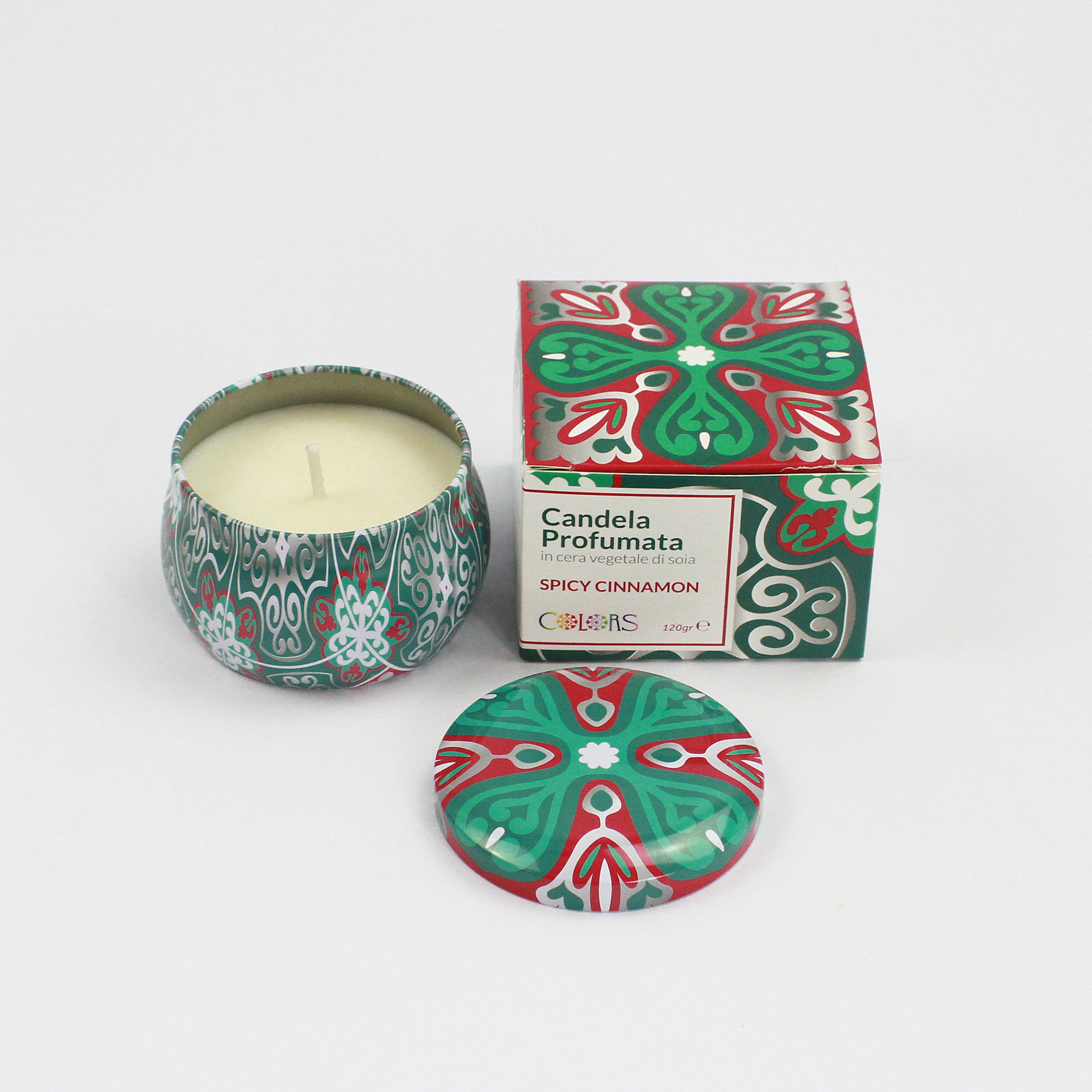 COLORS • CANDELA PROFUMATA 120 gr SPICY CINNAMON | EFAS