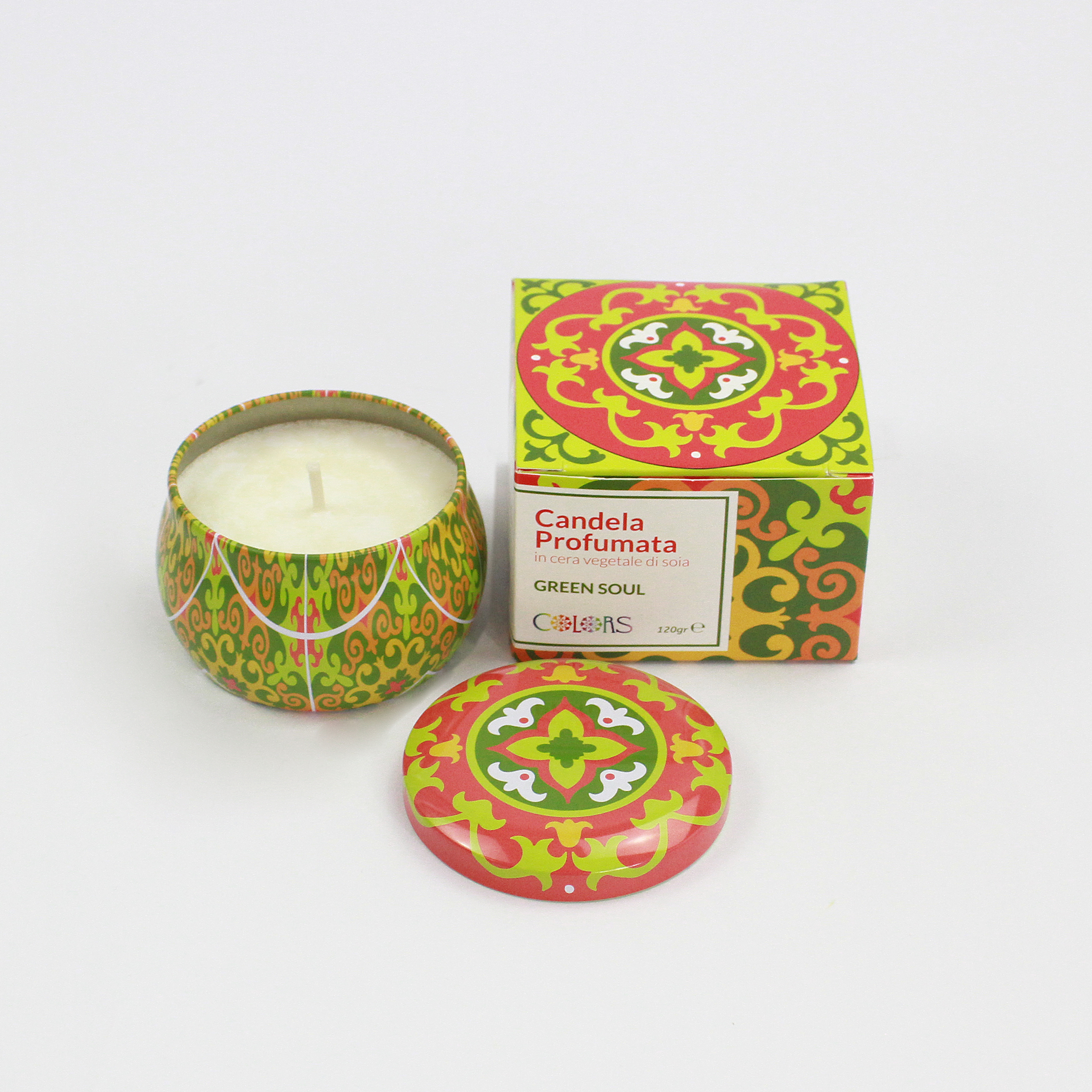 COLORS • CANDELA PROFUMATA 120 gr GREEN SOUL | EFAS