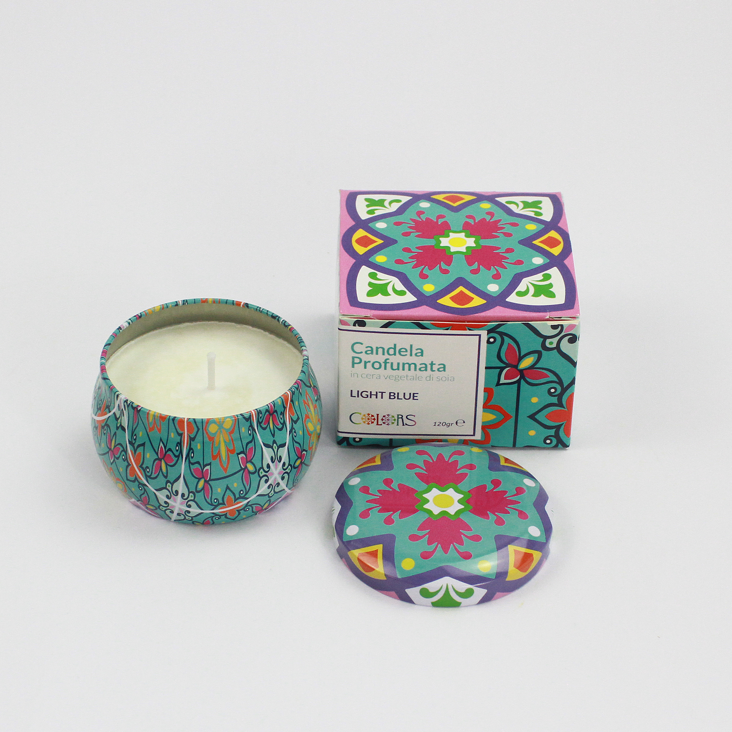 COLORS • CANDELA PROFUMATA 120 gr LIGHT BLUE | EFAS