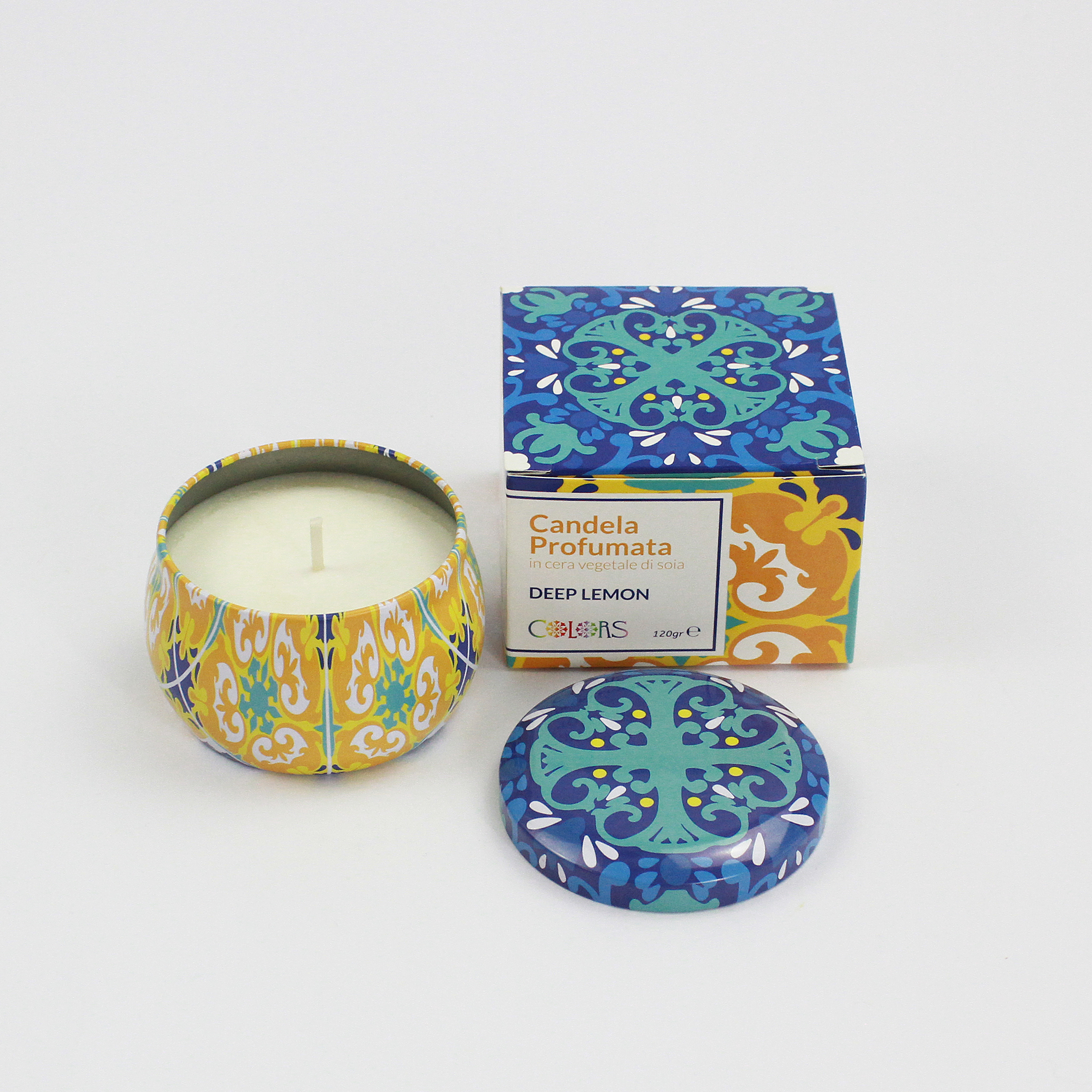 COLORS • CANDELA PROFUMATA 120 gr DEEP LEMON | EFAS