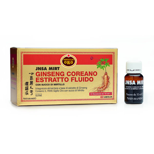 GINSENG COREANO SIGILLO ORO CON SUCCO DI MIRTILLO | NATURANDO