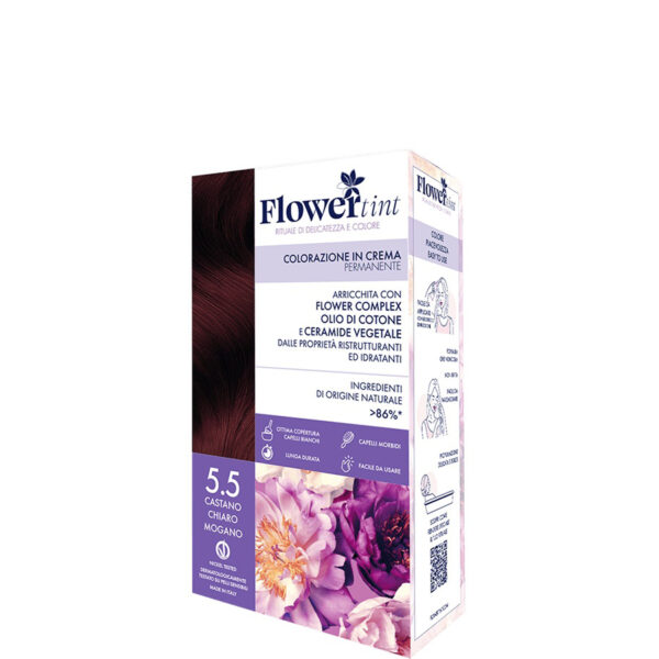 TINTA PER CAPELLI 5.5 CASTANO CHIARO MOGANO | FLOWERTINT