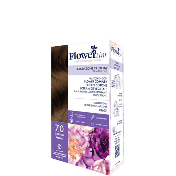 TINTA PER CAPELLI 7.0 BIONDO MEDIO | FLOWERTINT