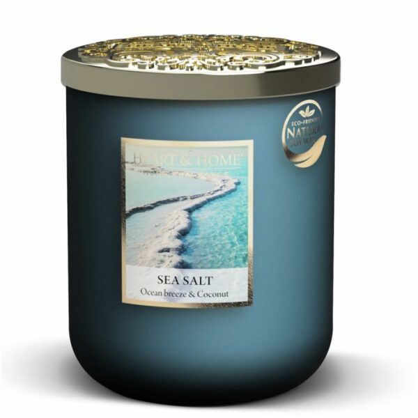 SEA SALT • CANDELA IN GIARA 110g | HEART & HOME