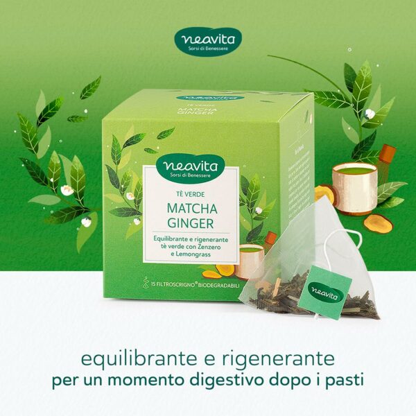 TÈ VERDE MATCHA GINGER FILTROSCRIGNO | NEAVITA - immagine 2