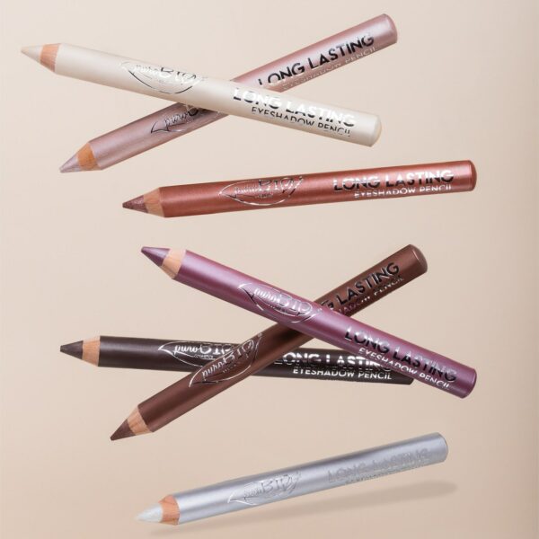 LONG LASTING • MATITONE OMBRETTO 028L ARGENTO FINISH PERLATO | PUROBIO COSMETICS - immagine 2