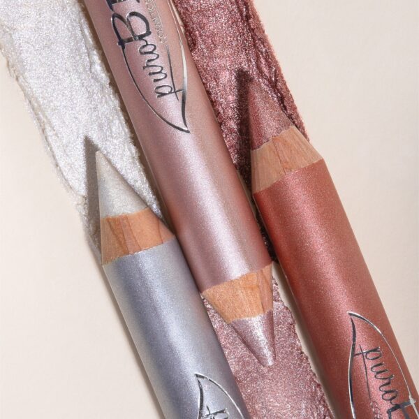 LONG LASTING • MATITONE OMBRETTO 028L ARGENTO FINISH PERLATO | PUROBIO COSMETICS - immagine 3