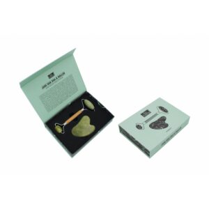 Linea Bio Essenze • GUA SHA E ROLLER IN GIADA NATURALE E LEGNO DI BAMBOO | HIMALAYA