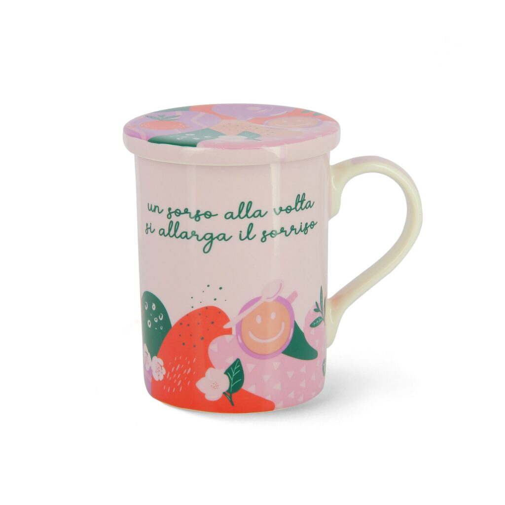 Infusiera Di Natale Rossa Neavita - 400 Ml, Perfetta Per Thè E Tisane In Foglia