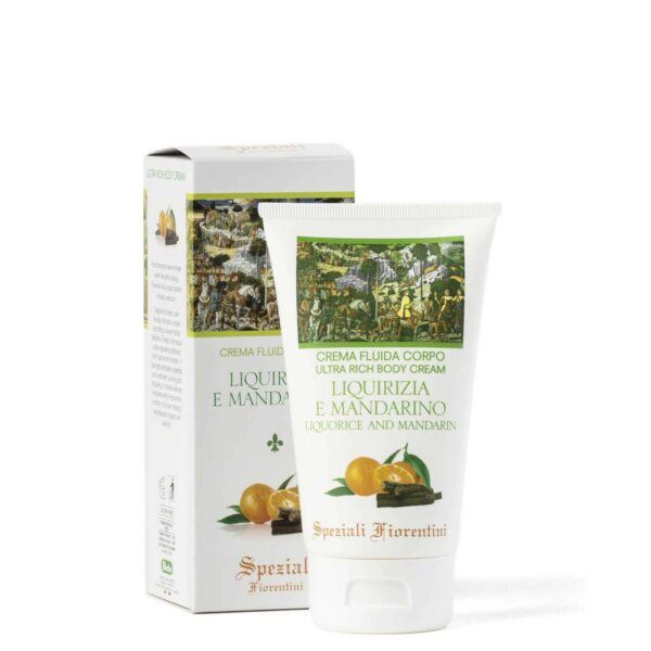 SPEZIALI FIORENTINI CREMA FLUIDA CORPO LIQUIRIZIA E MANDARINO | DERBE