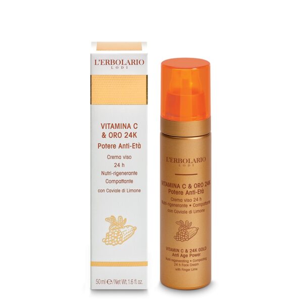 LINEA VITAMINA C & ORO 24K • CREMA VISO | L'ERBOLARIO