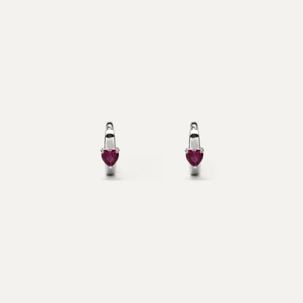 LIMITED EDITION • ORECCHINI A CERCHIO ROSA ARGENTO | VERAMÉ GIOIELLI - immagine 3