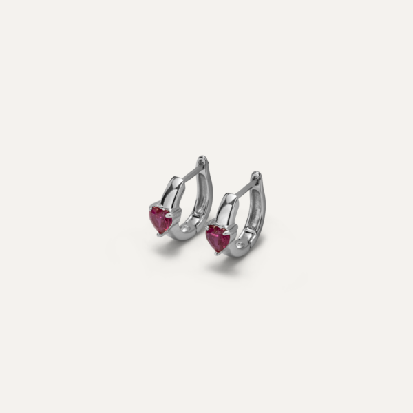 LIMITED EDITION • ORECCHINI A CERCHIO ROSA ARGENTO | VERAMÉ GIOIELLI