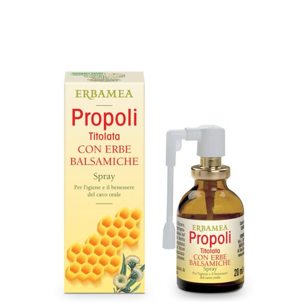 PROPOLI TITOLATA SPRAY CON ERBE BALSAMICHE | ERBAMEA