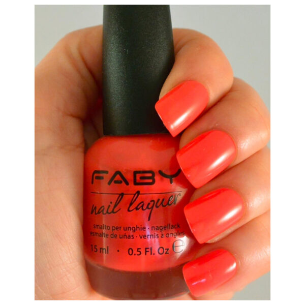SMALTO UNGHIE LUCKY CORAL | FABY - immagine 2