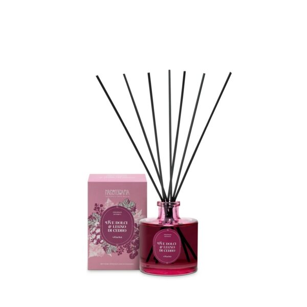 SEASONAL EDITION • UVE DOLCI E LEGNO DI CEDRO / DIFFUSORE CON BASTONCINI 200 ml | NASOTERAPIA
