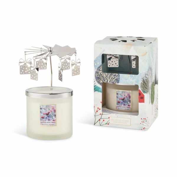 BACCHE DI NATALE • CANDELA TWIN ELLIPSE 220g E GIOSTRA | HEART & HOME