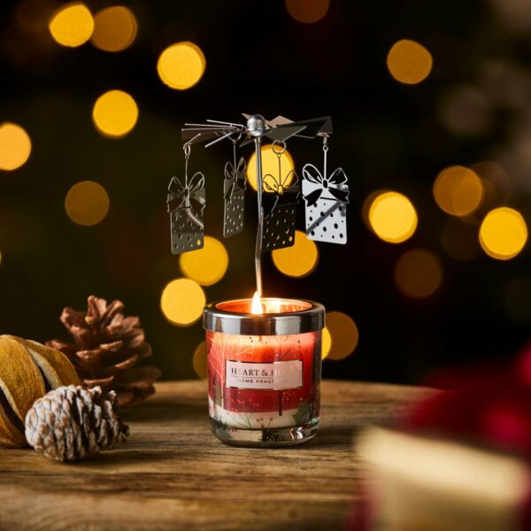 MAGIA DI NATALE • MINI CANDELA 45g E CAROSELLO | HEART & HOME - immagine 2