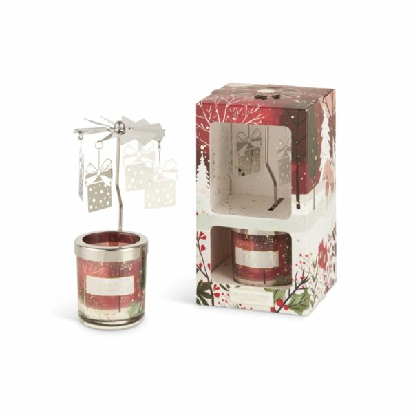 MAGIA DI NATALE • MINI CANDELA 45g E CAROSELLO | HEART & HOME