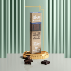 BARRETTA CIOCCOLATO GREZZO AL RHUM | LEONE 1857