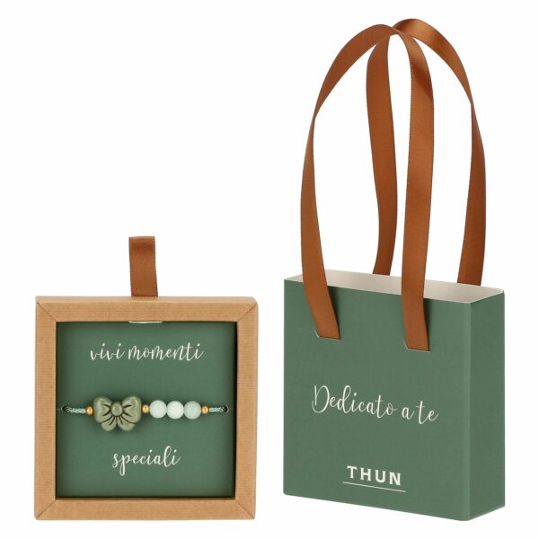 DEDICATO A TE • BRACCIALE CON FIOCCO VERDE | THUN