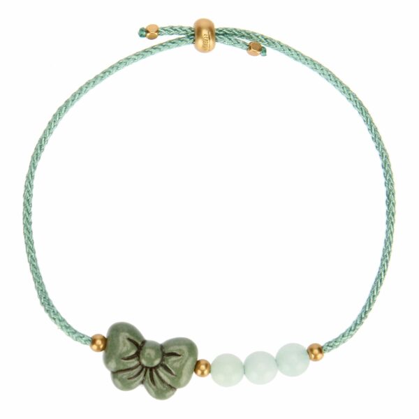 DEDICATO A TE • BRACCIALE CON FIOCCO VERDE | THUN - immagine 2