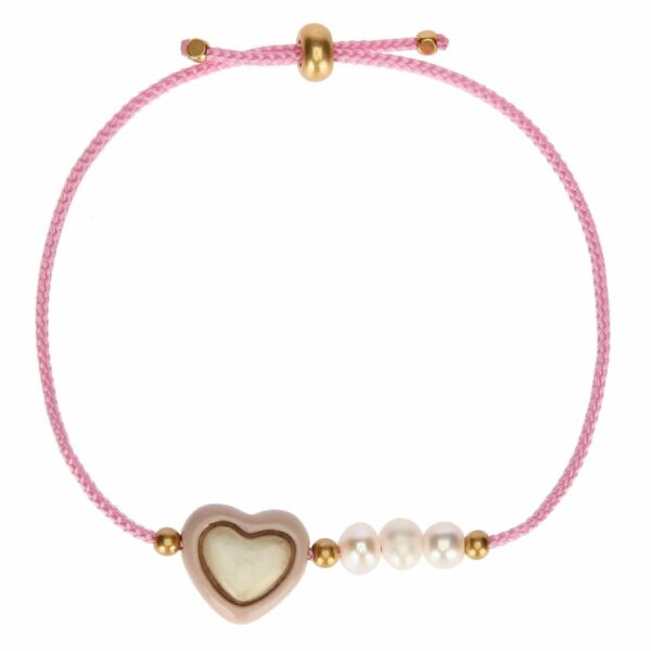 DEDICATO A TE • BRACCIALE CON CUORE ROSA | THUN - immagine 2