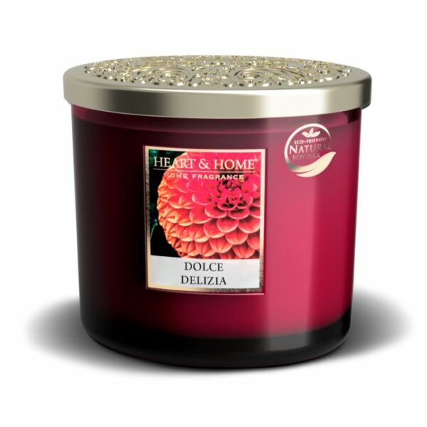 DOLCE DELIZIA • CANDELA TWIN ELLIPSE 220g | HEART & HOME
