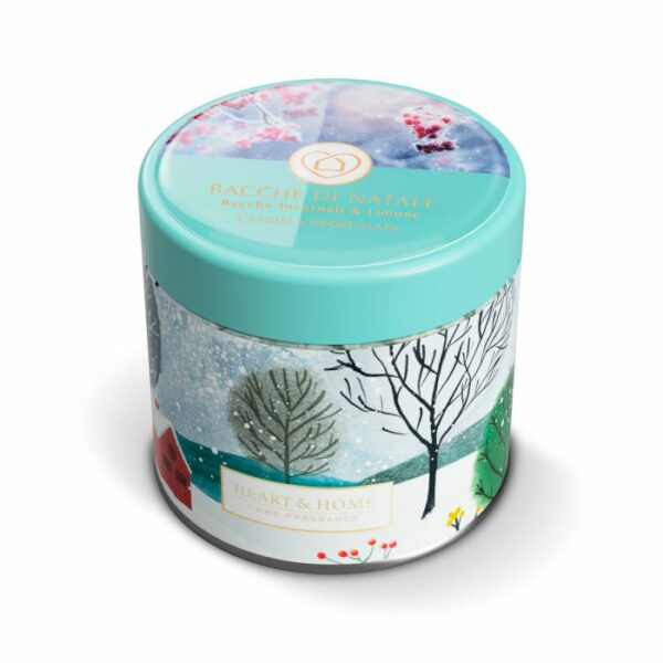 BACCHE DI NATALE • CANDELA IN GIARA 125g | HEART & HOME