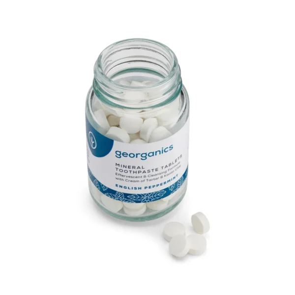 DENTIFRICIO IN COMPRESSE MINERALI MENTA PIPERITA INGLESE | GEORGANICS - immagine 3