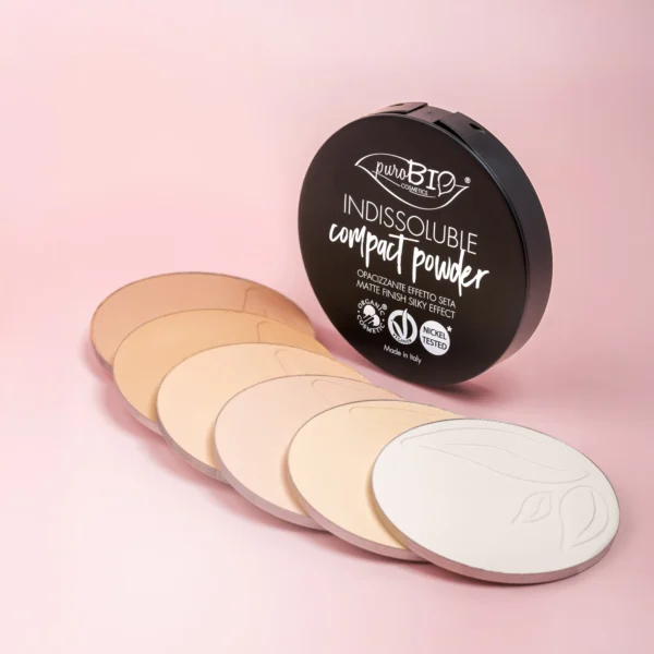 CIPRIA INDISSOLUBLE COMPACT POWDER T01 | PUROBIO COSMETICS - immagine 3