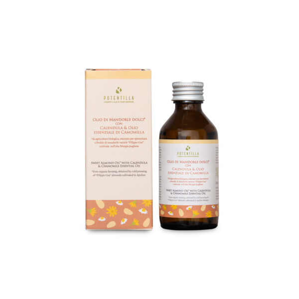 OLIO DI MANDORLE DOLCI* CON CALENDULA & OLIO ESSENZIALE DI CAMOMILLA | POTENTILLA