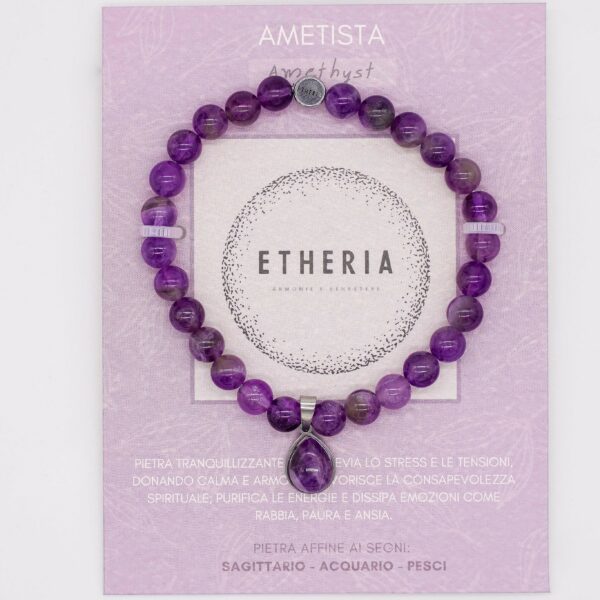 PIETRE DELLA VITA • BRACCIALE AMETISTA | ETHERIA GIOIELLI