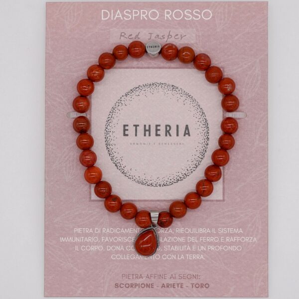 PIETRE DELLA VITA • BRACCIALE DIASPRO ROSSO | ETHERIA GIOIELLI