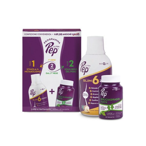 ULTRA PEP • SLIM 6 ZERO ANANAS + BRUCIAGRASSI FORTE | BIOS LINE