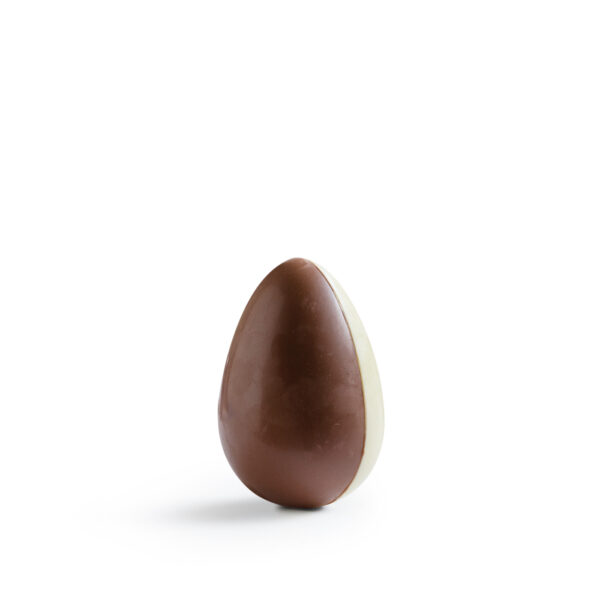 LE BIGUSTO • MINI UOVO DI CIOCCOLATO AL LATTE E BIANCO. 80g | LA PERLA DI TORINO