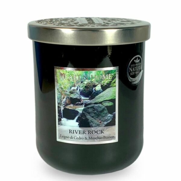 RIVER ROCK CANDELA IN GIARA 340g | HEART &amp; HOME