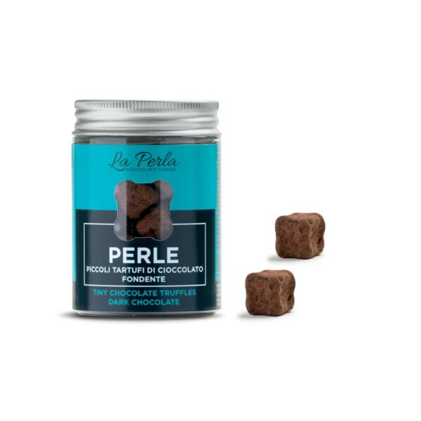 PERLE FONDENTE. TARTUFO DI CIOCCOLATO FONDENTE CON NOCCIOLA | LA PERLA DI TORINO