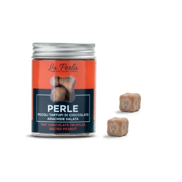 PERLE ARACHIDE SALATA. TARTUFO DI CIOCCOLATO BIANCO AL CARAMELLO | LA PERLA DI TORINO