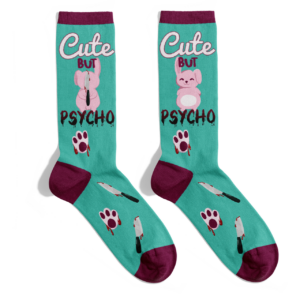 CALZINI CUTE BUT PSYCHO / TAGLIA 35-38 | IRONIKS