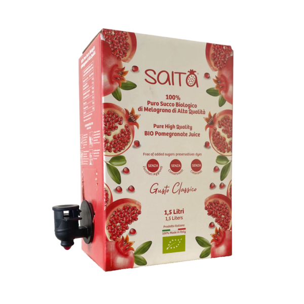 SUCCO BIO 100% DI MELAGRANA 1,5l • GUSTO DELICATO | SAITA