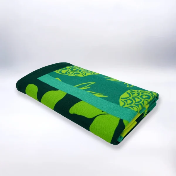 TELO MARE IN MICROFIBRA VERDE 90x170 220g/m² MITJANA | LE COMPTOIR DE LA PLAGE - immagine 3