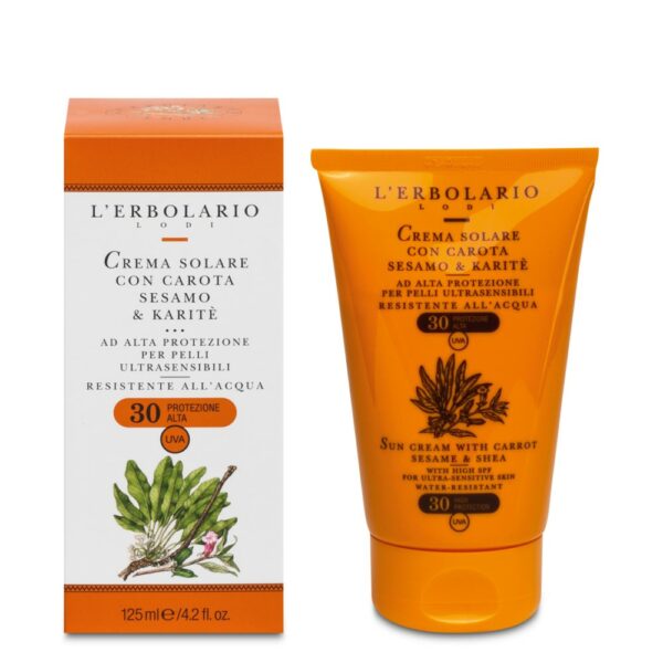 LINEA SOLARI • CREMA SOLARE PER PELLI ULTRASENSIBILI SPF 30 | L'ERBOLARIO