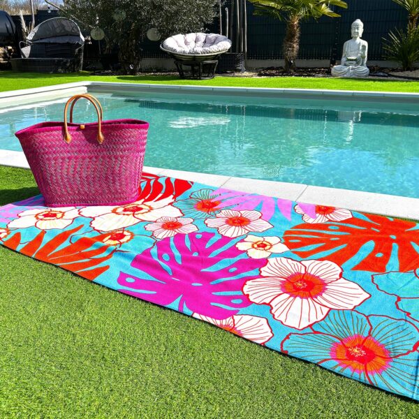 TELO MARE IN MICROFIBRA 90x170 250g/m² BELLEZA | LE COMPTOIR DE LA PLAGE - immagine 2