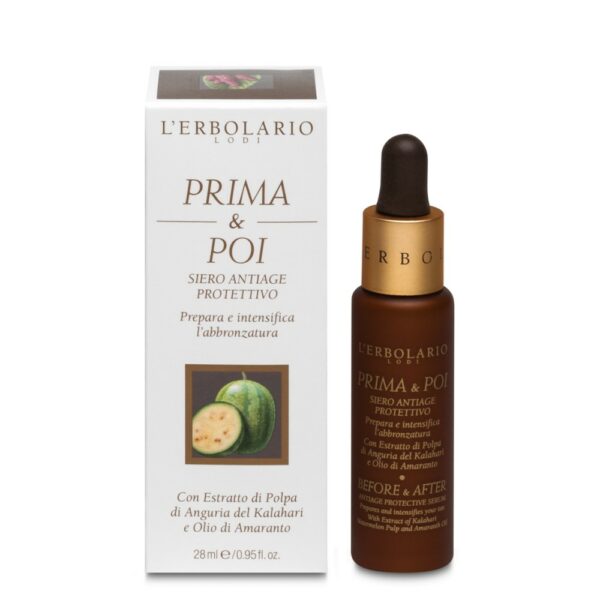 LINEA SOLARI • PRIMA & POI SIERO PREPARATORE D'ABBRONZATURA | L'ERBOLARIO