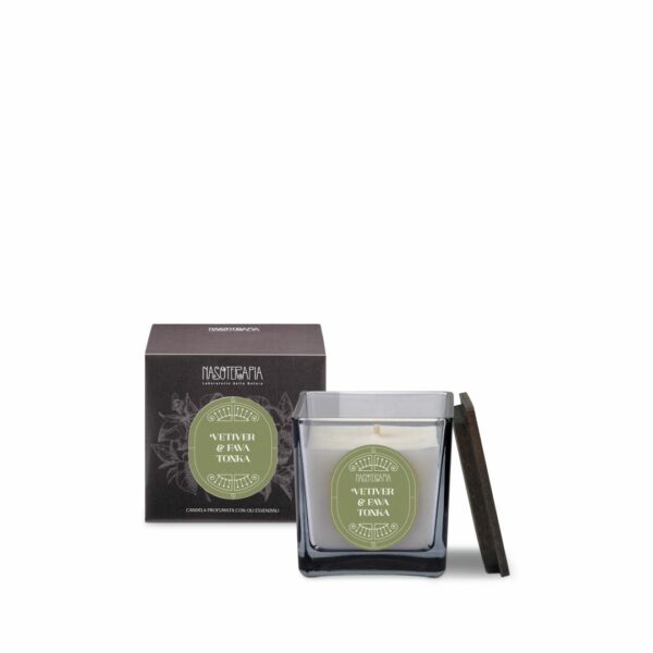 ACCORDI DI FONDO • VETIVER E FAVA TONKA / CANDELA 200 g | NASOTERAPIA