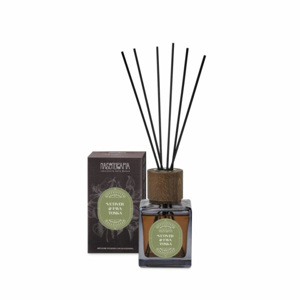 ACCORDI DI FONDO • VETIVER E FAVA TONKA / DIFFUSORE CON BASTONCINI 200 ml | NASOTERAPIA